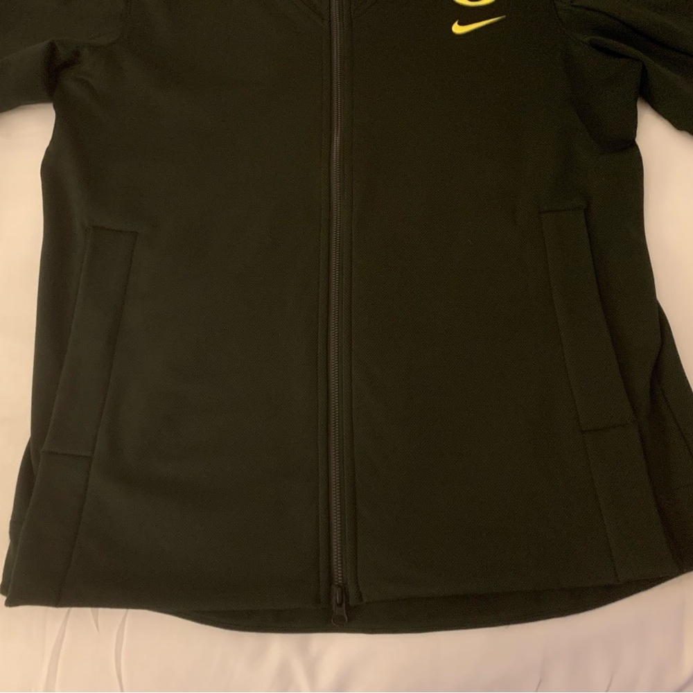 Men's Nike Oregon Ducks Fuse/Showout Full-Zip Short Sleeve Hoodie - Picture 4 of 14